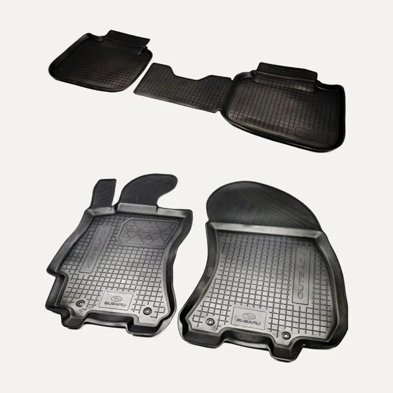 Комплект резиновых ковров салона с бортом Subaru