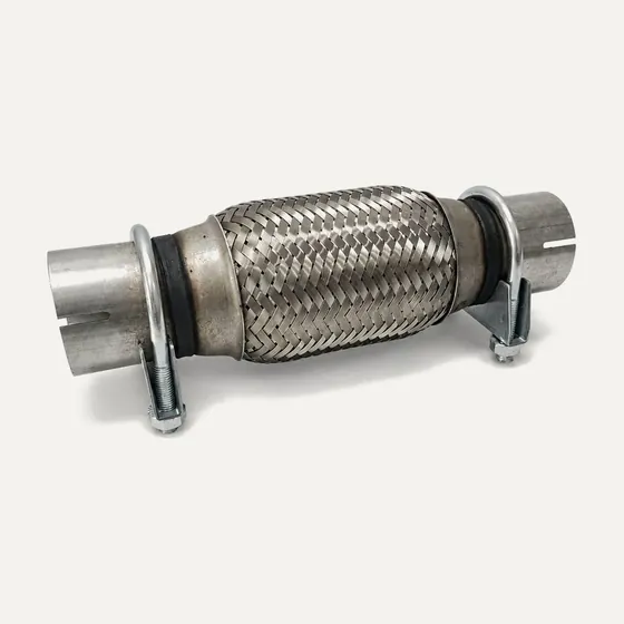Гофра глушителя трёхслойная с хомутами 50х150х245 мм